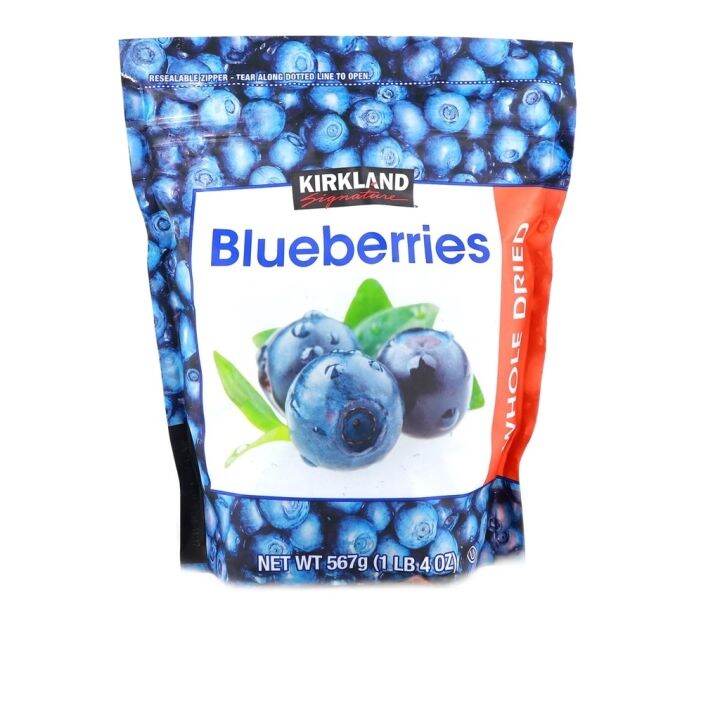 Kirkland Signature Whole Dried Blueberries 567g Assorted fruit SNACK