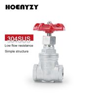 1/2" 3/4" 1" 2" Female Thread Stainless Steel SS304 Gate Valve DN15 DN20 DN25 DN32 DN40 DN50 Straight through Gate Valve 1.6Mpa