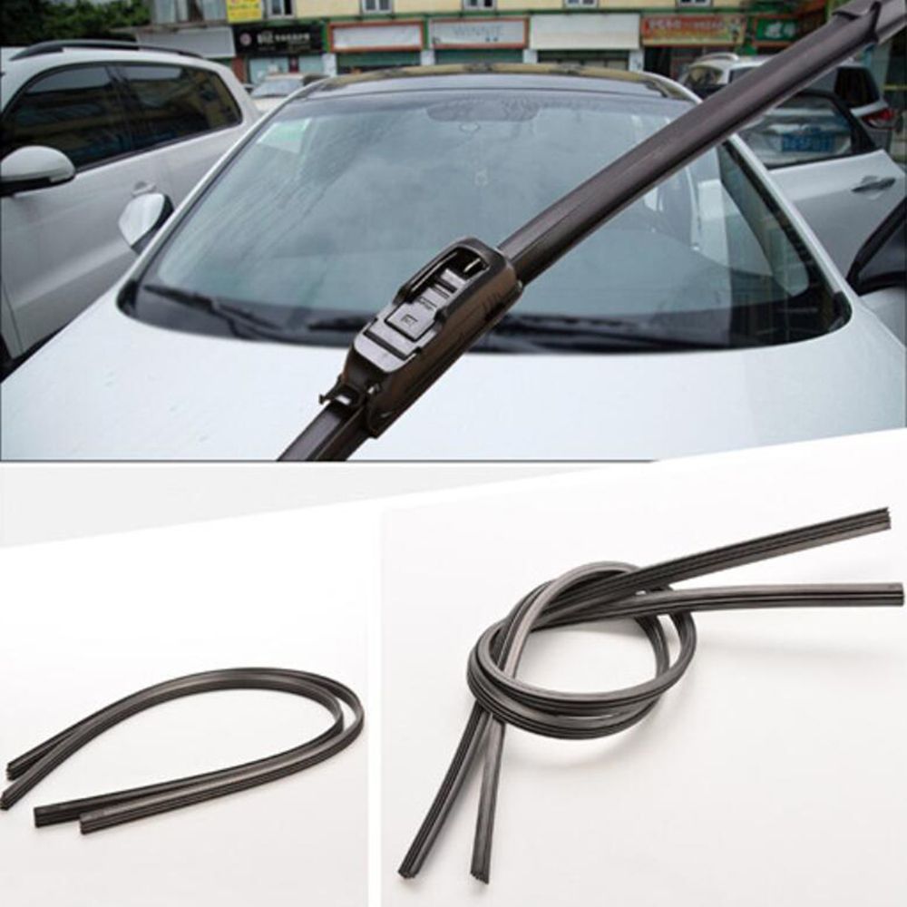 ED Natural Silicone New Bracketless Refull Blade Wipers Wiper Blade Refulls Wiper Blade Rubber Car Windshield Car Wiper Blade