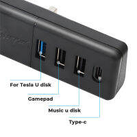 แท่นเสียบ USB รถแบบ4 In 1ชิปเกรด C สำหรับเทสลารุ่น Y