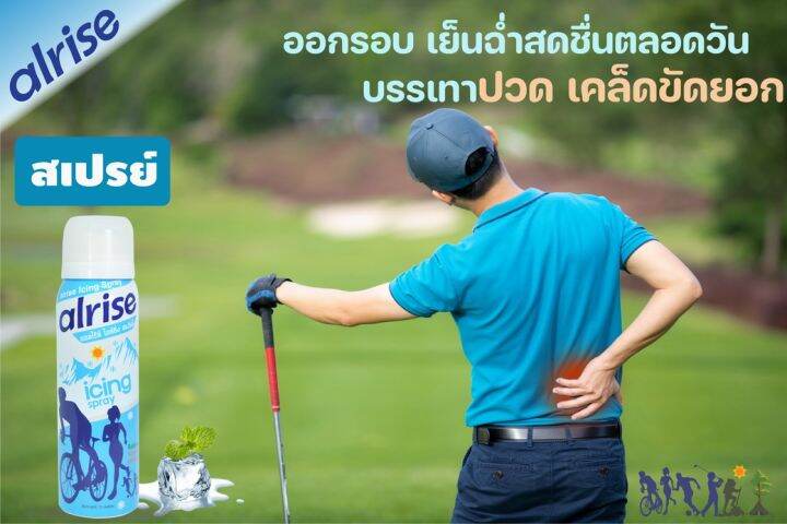 สเปรย์เย็น-alrise-icing-spray-75ml-โปร-5ฟรี1-สเปรย์แก้ปวด-เย็นเร็วและคงความเย็นยาวนาน-ใช้ประคบเย็น-สำหรับนักกีฬาและการทำงานประจำวัน