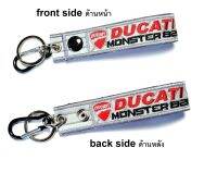 พวงกุญแจ DUCATI MONSTER 821 ดูคาติ  สีเทา สะท้อนแสง มอเตอรไซค์ บิกไบค์ MOTORCYCLE BIKER KEYCHAIN