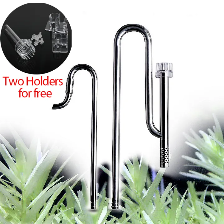 Aquarium Fish Tank Filter Water Pipe Stainless Steel with Surface