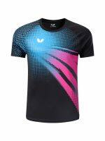 Men Sports Short Sleeve T-shirt Kids Table Tennis Women Badminton Competition Ultra Thin Breathable Quick-Drying Super Top