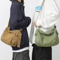 หญิงผ้าใบผ้า Hobo นุ่มอิดโรยกระเป๋าสะพาย Y2K นักเรียนที่เดินทางมาพักผ่อนขนาดกลางโรงเรียนหนังสือแล็ปท็อปกระเป๋า Messenger กระเป๋าด้านข้าง