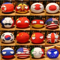 10เซนติเมตรตุ๊กตาของเล่นพร้อมจี้บอลประเทศ Plushie Doll Countryball USSR USA FRANCE RUSSIA UK ญี่ปุ่นเยอรมนีอิตาลีเกาหลีของขวัญสำหรับเด็ก