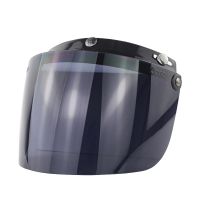 Windproof 3-Snap Visor Lens Shield for Motorcycle Helmets Flip Up Down Open Face Anti glaring Helmet Accessories