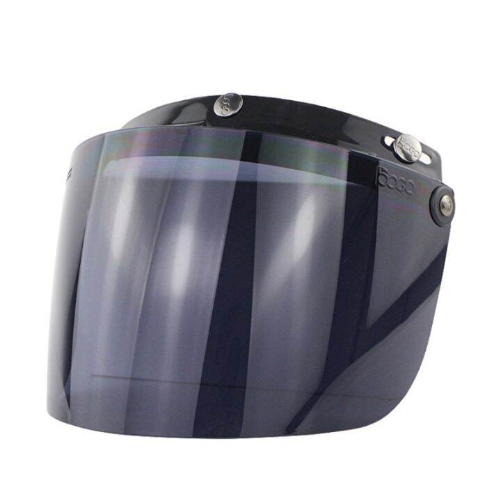 Windproof 3Snap Visor Lens Shield for Motorcycle Helmets Flip Up Down