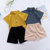 COD SDFGERTYTRRT BBWORLD Summer Baby Boys Solid T-shirt Tops Shorts Outfit Clothes Set