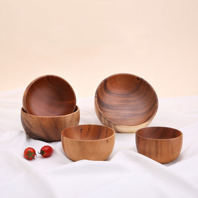 Candy Fruit Saucer Dessert Dinner Bread Rice Salad Wooden Bowls Plate Storage