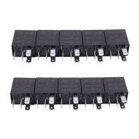 10 X 30A AMP 12V 4Pin รถรีเลย์อัตโนมัติชุด SPST สำหรับพัดลมปั๊มเชื้อเพลิง Light Horn