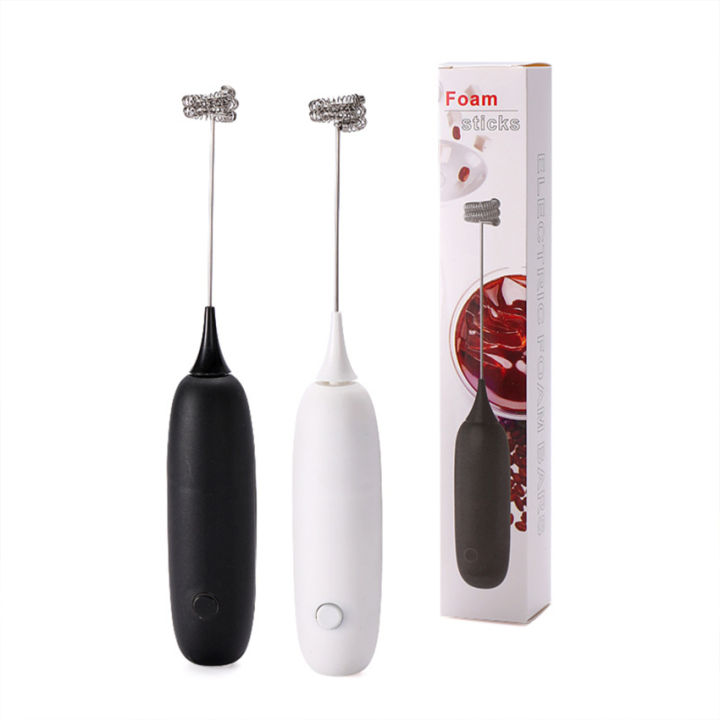 Small-Scale Electric Milk Frother Handheld Egg Beater Coffee Maker Kitchen  Drink Foamer Whisk Mixer Coffee
