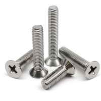 5/10/50x M1 M1.2 M1.4 M1.6 M2 M2.5 M3 M3.5 M4 M5 M6 M8 304 Stainless Steel GB819 Cross Phillips Flat Countersunk Head Screw Bolt