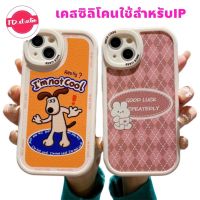 -พร้อมส่งในไทย-เคสซิลิโคน สกรีนลายการ์ตูนสุนัข-กระต่าย TPU นิ่ม สำหรับรุ่น 14/14PRO 14 PROMAX 13/13PRO 13PROMAX 12 11 XS#1015