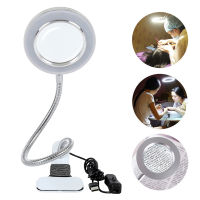 Desk Table Lamps Magnifier 8X Ring Beauty Nail Lamp USB Reading Study Desk Night Light Magnifying Glass Desk Table Light Lampara