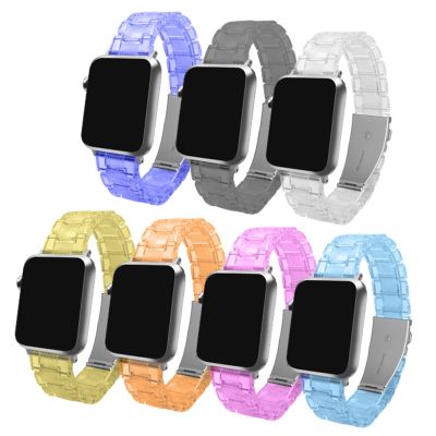 【Hot Sale】 Suitable for apple watch bead resin strap iwatch acrylic