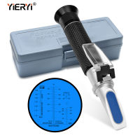 Yieryi Hand Held Tester เครื่องมือ 4 In 1 เครื่องยนต์ Fluid Glycol Antifreeze Freezing Point รถแบตเตอรี่ Refractometer Antifreeze เครื่องทดสอบ