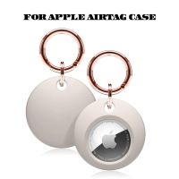 ❀✐✆ ปลอกซิลิโคนอ่อนนุ่มสำหรับเคสป้องกัน Airtags สำหรับ Apple Locator Tracker อุปกรณ์ป้องกันการสูญหายพร้อมพวงกุญแจที่เข้ากันได้กับ Airtag