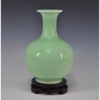 [COD] Jingdezhen Ceramics Celadon Antique Vase Room Decoration Handicraft Furnishings