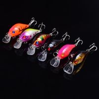 PANTIQ Crankbaits ตะขอแข็งเหยื่อปลอมที่มีตา3D ลอยการแก้ไขของเทียมปลา Wobbler เหยื่อปลาไบโอนิกปลาไขมันน้อยเหยื่อเหยื่อแข็งเหยื่อตกปลา