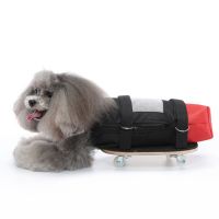 Pet Hind Limb Scooter Dog Training Behavior Aids Moped Pet Disabled Walking Aid Vehicle Dog Lower Body Drag Bag Pulley Car