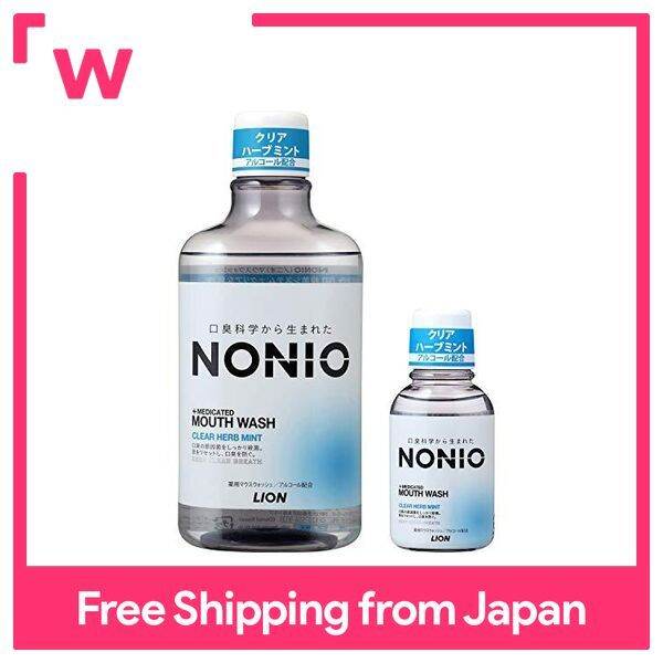 NONIO [] Mouthwash Clear Herb Mint Mouthwash 600ml + Mini Rinse 80ml