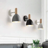 Wooden Creative Wall Light LED Indoor Wall Lamps Morden Nordic Design Living Room Corridor Ho E27 Wall Lamps