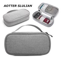 Storage Pouch Clutch Bags Digital Accessories Power Bank Mobile Phone Headset Data Cable Organizer Portable Grey Small Handbags