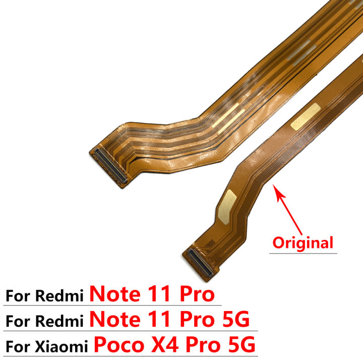 10หน่วย-redmi-note-11-pro-5g-x4-poco-pro-5g-penyambung-papan-utama-usb-lembaga-paparan-lcd-flex-bahagian-pembaikan-kabel