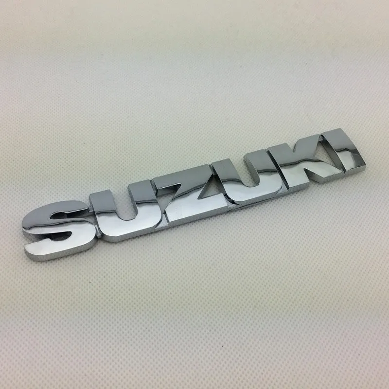 1Pc ABS SUZUKI Letter Logo Car Auto Rear Trunk Emblem Badge