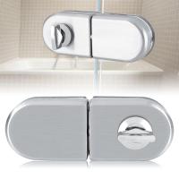 Glass Stainless Steel Glass Door Latch 10~12mm Glass Home Hotel Bathroom For Frameless Glass Door Door Hardware Locks Metal film resistance