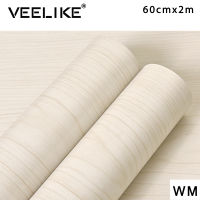 [ใหม่] Veelikeลายไม้ตกแต่งบ้านเฟอร์นิเจอร์ไวนิลห่อกันน้ำผนังสติ๊กเกอร์กาวตนเองพีวีซีวอลล์เปเปอร์โต๊ะครัวประตูสติ๊กเกอร์ฟิล์มตกแต่ง 60x200cm