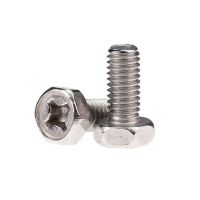 10Pcs M3M4M5M6M8mm Authentic 304 Stainless Steel Hexagonal Head Bolt Screw GB29.2