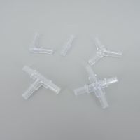 ◐✶ 10pcs 5mm Aquarium Fish Tank Water Pipe Fittings Air Pump Hose Distributor Splitters Elbow Tee Transparent Acrylic Connectors