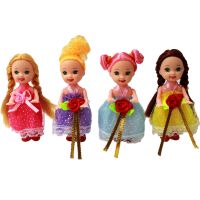 (Popular toys) 4ชิ้น/ล็อตใหม่10เซนติเมตร BJD มินิตุ๊กตาที่สามารถเคลื่อนย้ายร่วมสาวเด็กที่มีสีสันตาที่สวยงามของเล่น DIY กับเสื้อผ้าแต่งตัวแฟชั่น