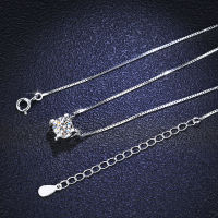 Inbeaut diamond pendant necklace 925 silver sterling 18k white gold-plated excellent cut 1ct d moissanite jewels necklaces