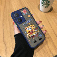 เคสรูปการ์ตูน Vivo Y27น่ารักสพันชบ็อบสแควร์แพนท์ Spong Bob มีน้ำค้างแข็งโปร่งใสแข็งเคสใส่โทรศัพท์กันกระแทกเคสป้องกันกล้องคลุมทั้งหมด