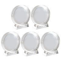 Coin Display Case Coin Protection Box Medal Box Round Transparent Box 4cm