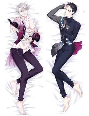 (ถ้ากำหนดเองติดต่อเรา) Anime YURI!!!! บน Victor Nikiforov น้ำแข็ง Dakimakura กอดร่างกายปลอกหมอน Yuri Katsuki BL ปลอกหมอนผู้ชาย (เพียงแค่ขาย P