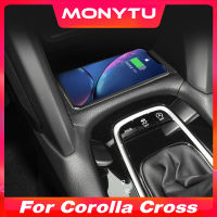 15W รถ Qi Wireless Charger สำหรับ Toyota Corolla Cross 2021 2022 2023อุปกรณ์เสริมโทรศัพท์ Fast Charger แผ่น Holde Auto Products