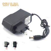 AC to 100-240V DC 12V 0.5A 500mA Camera Power Adapter Supply Charger Charging adapter for LED Strip Light 5.5mmx2.1mm E14 YB1TH