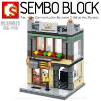 บล็อกตัวต่อร้านค้าแบบมีไฟ SEMBO BLOCK SD6535 จำนวน 156 ชิ้น