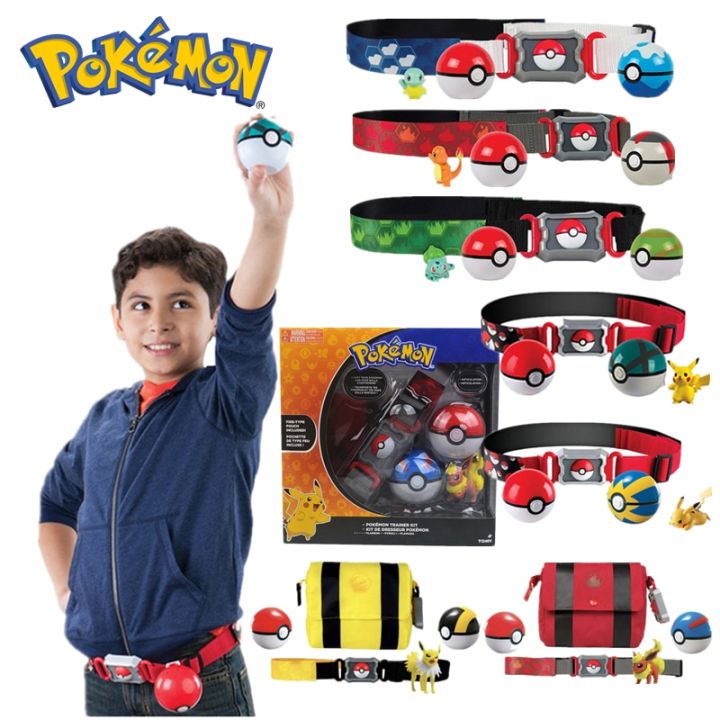 Anime Pokemon Pokeball Belt Poke Ball Flareon Jolteon Doll Boy Children ...