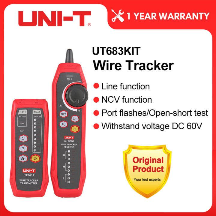 uni-t-ut683kit-lan-เครื่องทดสอบเครือข่าย-wire-tracer-สาย-tracker-rj45-rj11สายโทรศัพท์-finder-repairing-เครื่องมือเครือข่าย