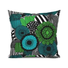 Marimekko Phong Cách Đơn Giản Và Hiện Đại Vỏ Gối Hình Vuông Chủ Đề Hoa Hai  Mặt Vỏ Gối Cho Ghế Sofa 35/40/45/50/55/60/65Cm 