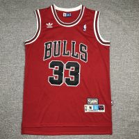 ยอดนิยม เสื้อกีฬาแขนสั้น ลายทีม Mitchell Black Ness Jersey Chicago Bulls NBA Scottie Pippen NO. 33 1997-98 Alternate Dry Fast CLhkai30KAcgmn57