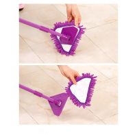 180° Rotatable Lazy clean mop triangle Washable Microfiber Chenille Dust removal Mop