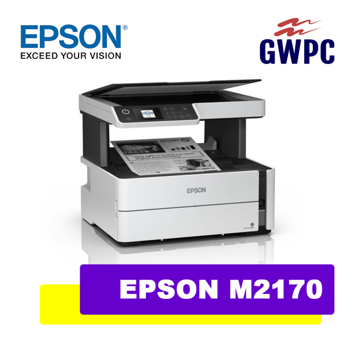 Epson M2170 EcoTank Monochrome AllinOne Wifi Duplex Ink Tank Printer