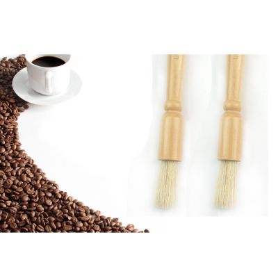 （A SHACK）,2020♠[DolitycbMY] เครื่องบดกาแฟเอสเพรสโซ่แปรงทำความสะอาดด้ามไม้ขนแปรงเครื่องมือปัดฝุ่น