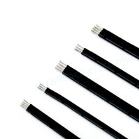 High Temperature Soft Parallel Line Super Soft 28AWG Silicone Cable 2p 3p 4p 6p Parallel Line Black Electric Wire Wires Leads Adapters